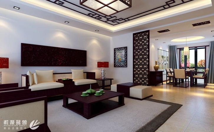 西安万达one168㎡四居室新中式风格修效果图-闫佩设计作品5